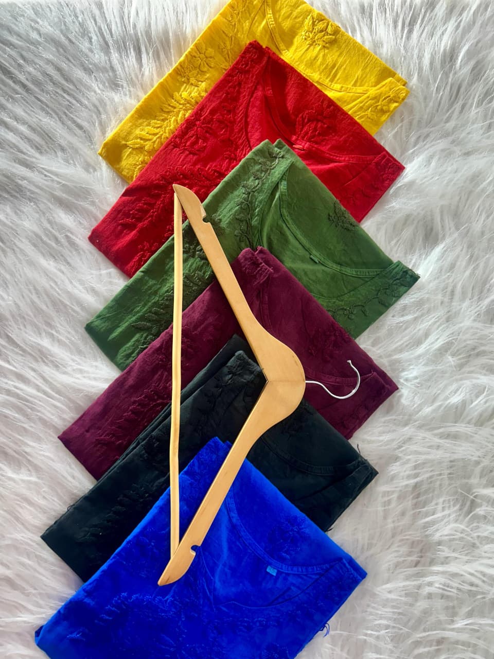 Flared Sleeves Mul Mul Cotton Chikankari long Kurti