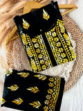 Elegant Noodle Strap Long Chikankari Set